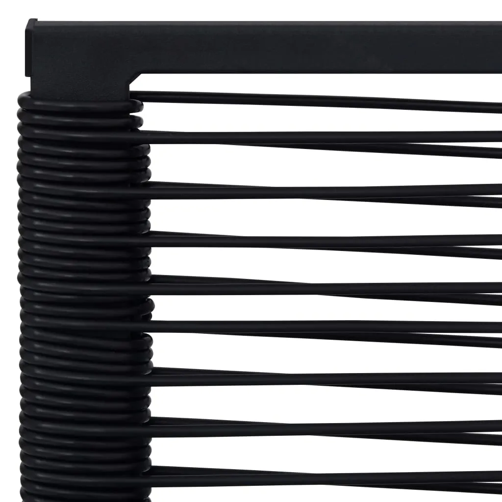 2/4x Patio Chairs PVC Rattan Black Garden Outdoor Chair Furniture