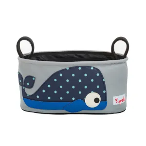 3 Sprouts Blue Whale Stroller Organiser
