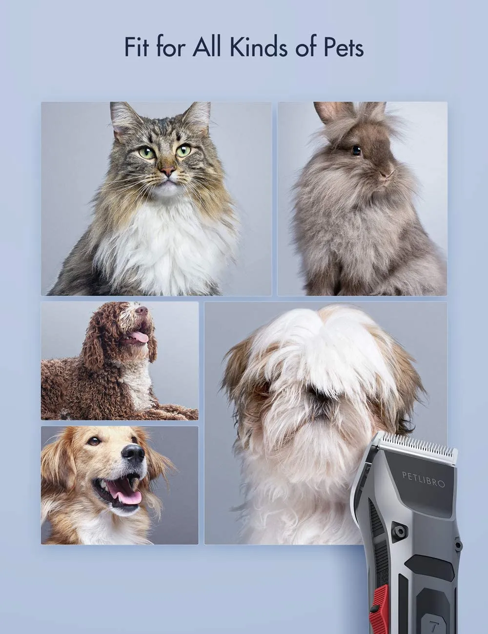 35% off Amazon PETLIBRO Dog Clippers, LCD Display Dog Hair Grooming Clippers Kit