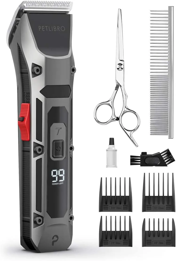 35% off Amazon PETLIBRO Dog Clippers, LCD Display Dog Hair Grooming Clippers Kit