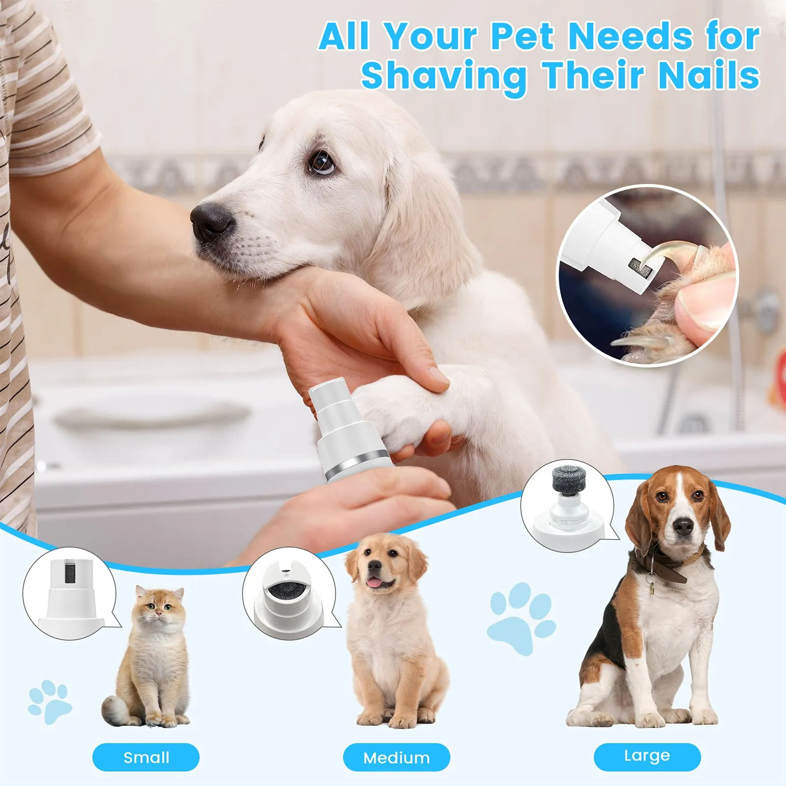 4 in 1 Dog Hair Clipper Grooming Kit