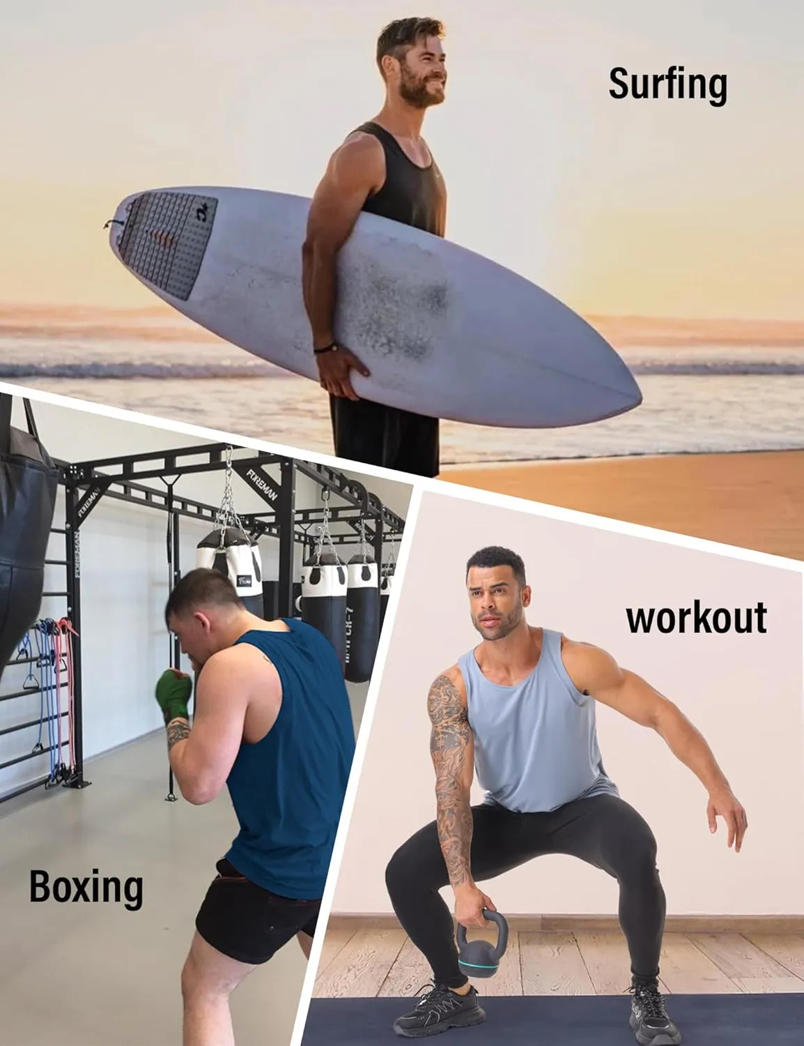 5 Pack Mens Running Sport Tank Tops Dry Fit Gym Wicking Athletic Mesh Breathable Cool Workout Sleeveless Shirts