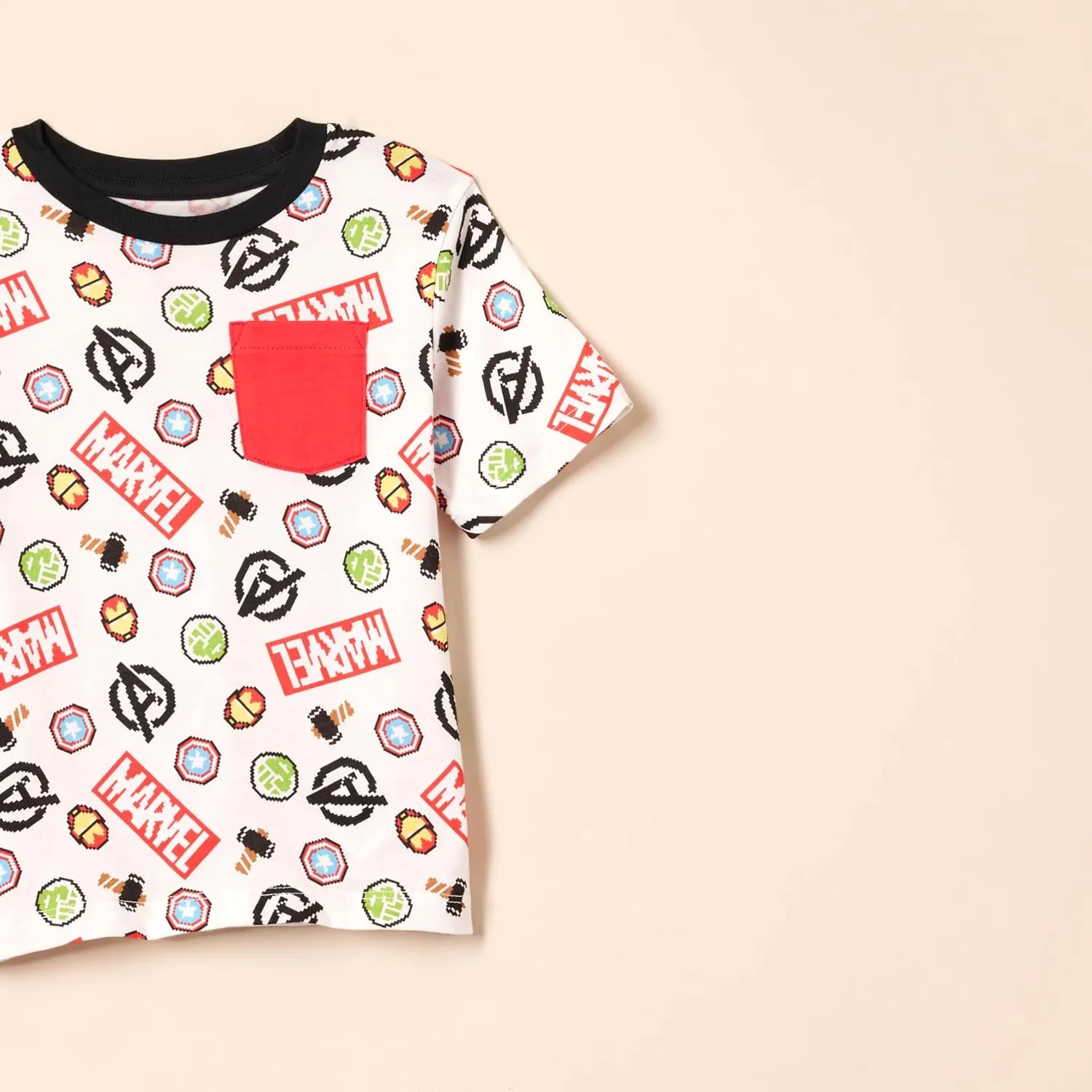 Amazon Essentials Disney | Marvel | Star Wars Boys and Toddlers' Short-Sleeve T-Shirts (Previously Spotted Zebra), Multipacks