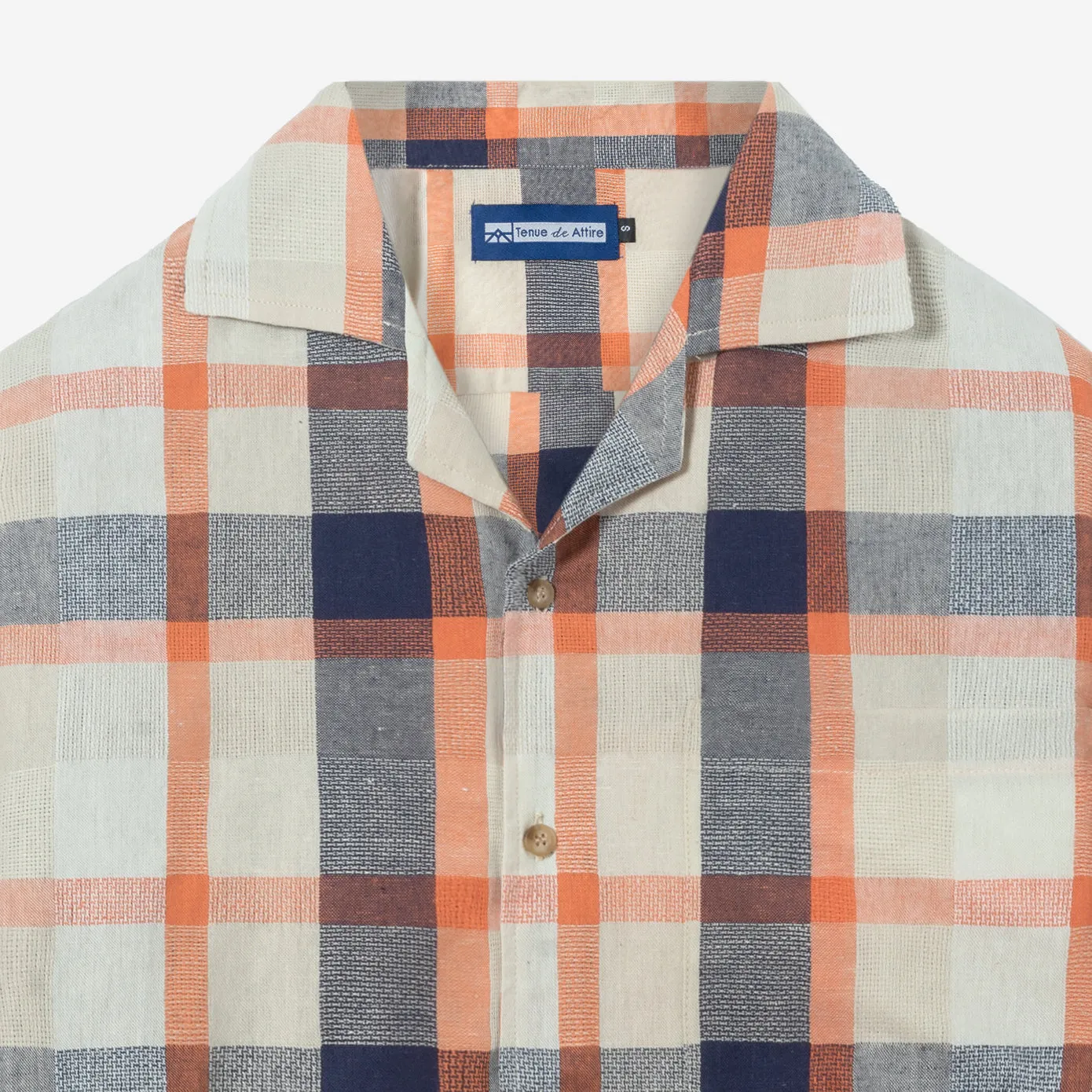 Artiste Camp Collar - Navy Orange