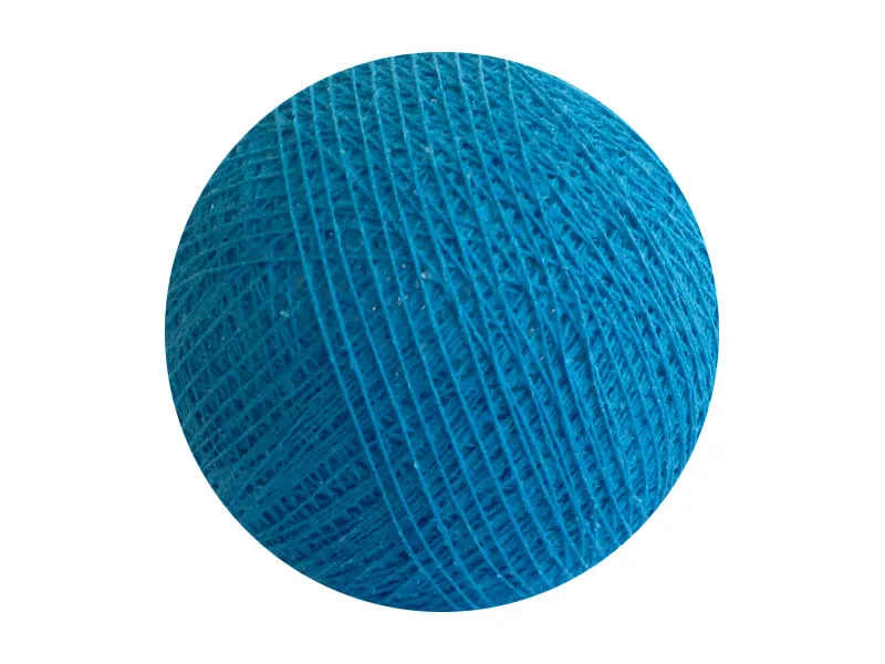 Bindi Cotton Ball Lantern Sky Blue