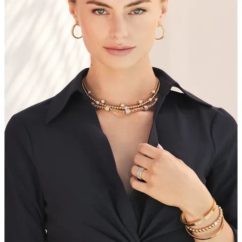 Brighton | Meridian Petite Stretch Bracelet in Gold Tone