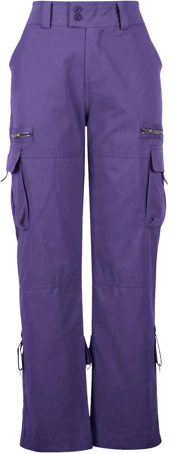 Cargo Pants for Women Mid Rise Pockets Baggy Trousers Loose Lightweight Hiking Pants Y2K Fashion Boyfriend Streetwear Pants
