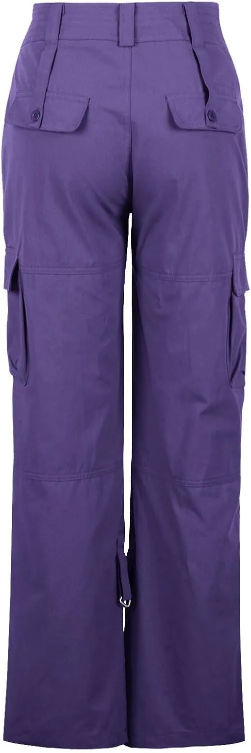 Cargo Pants for Women Mid Rise Pockets Baggy Trousers Loose Lightweight Hiking Pants Y2K Fashion Boyfriend Streetwear Pants