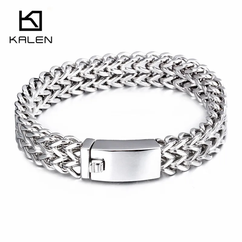 Chain Bracelets Gold Color Mesh Bracelets For Men Cool Accessories