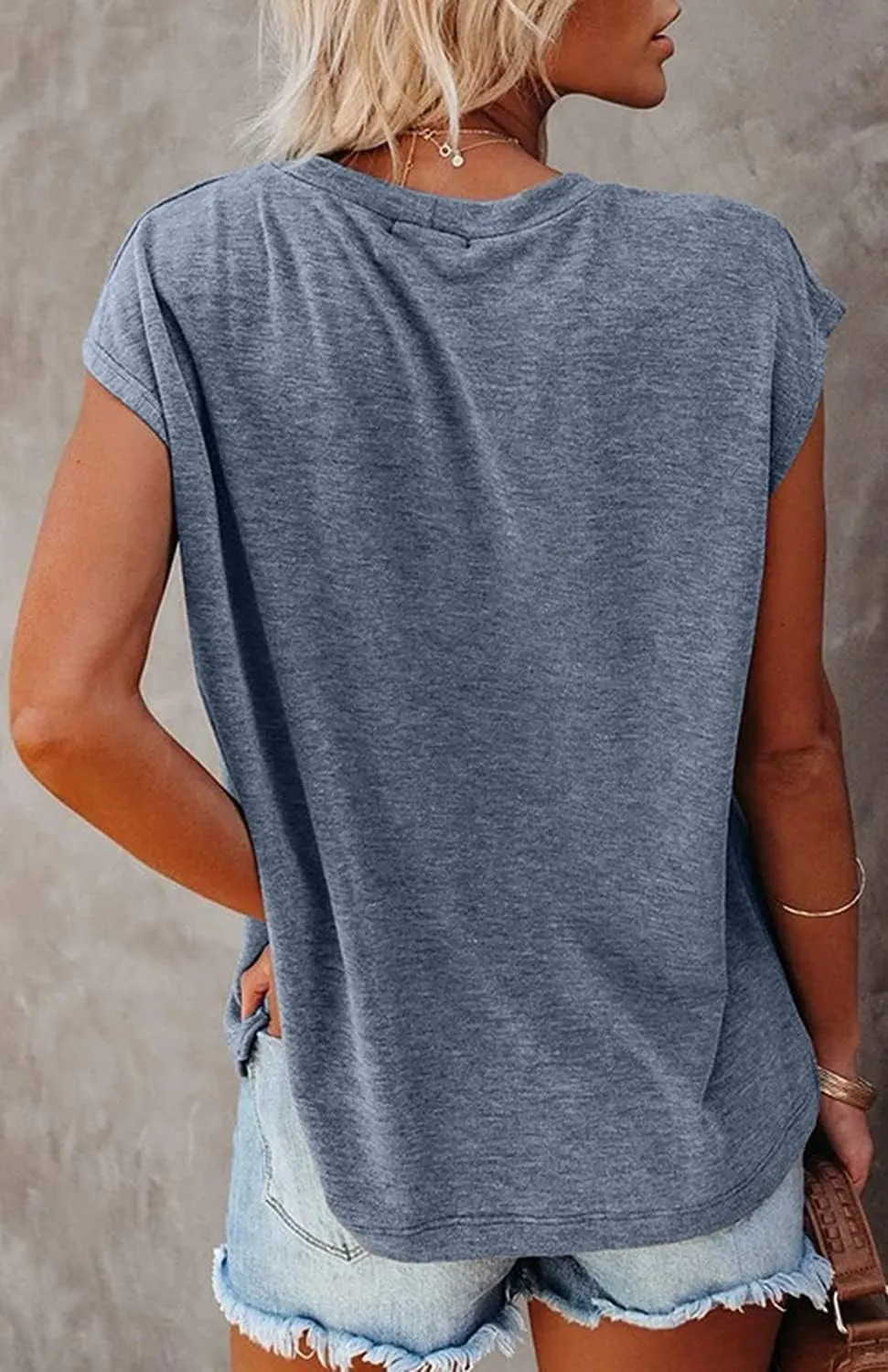 CNFUFEN Long/Short Sleeve T Shirts for Women Fashion Casual Fall/Summer Lightweight Solid Trendy Tops