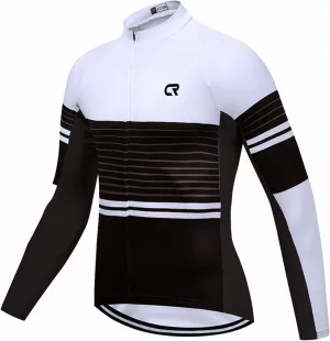 Coconut Ropamo CR Long Sleeve Cycling Jersey Mens, 3 1 Zipper Pockets Bicycle Tops Quick Dry Breathable Biking Shirt