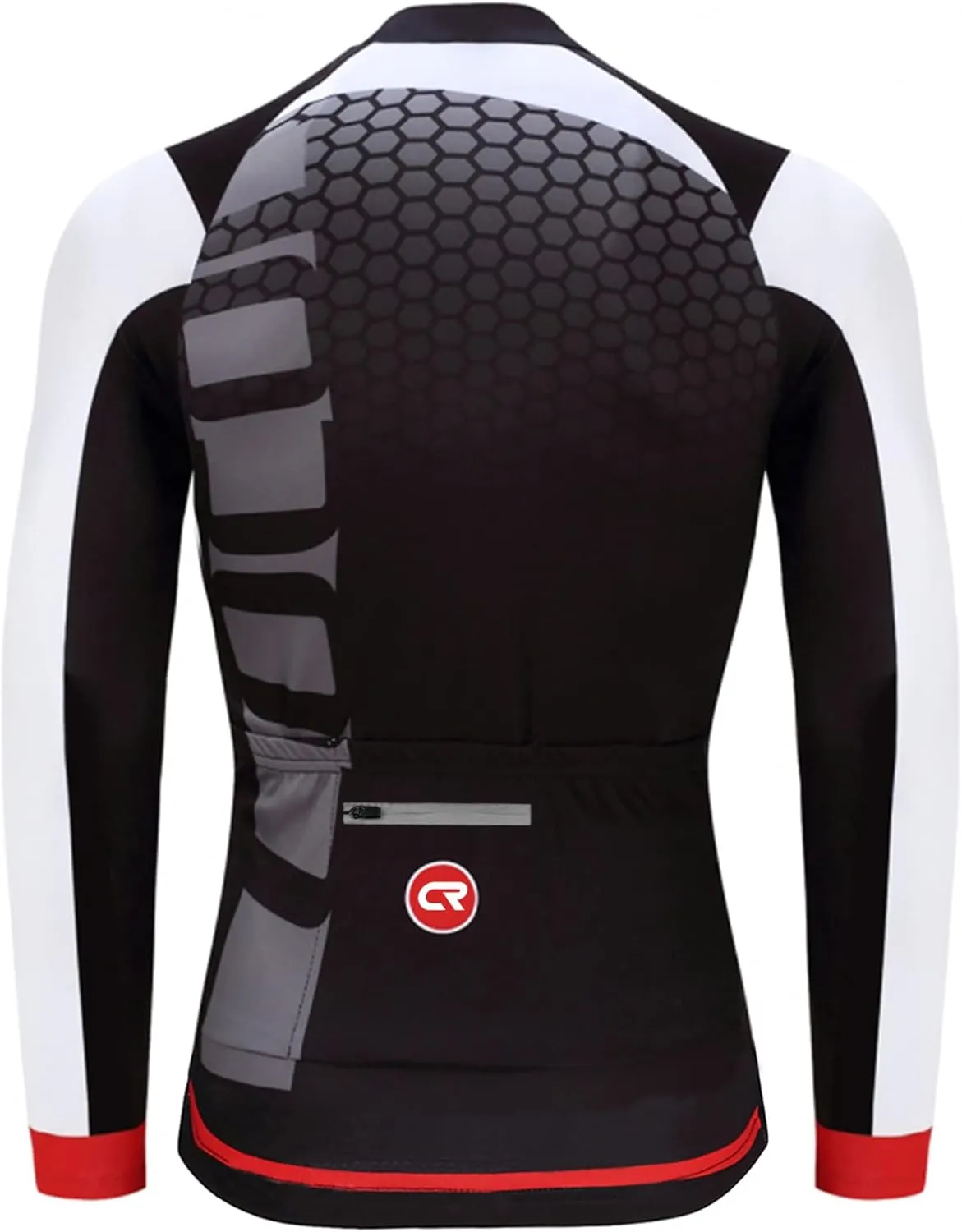 Coconut Ropamo CR Long Sleeve Cycling Jersey Mens, 3 1 Zipper Pockets Bicycle Tops Quick Dry Breathable Biking Shirt