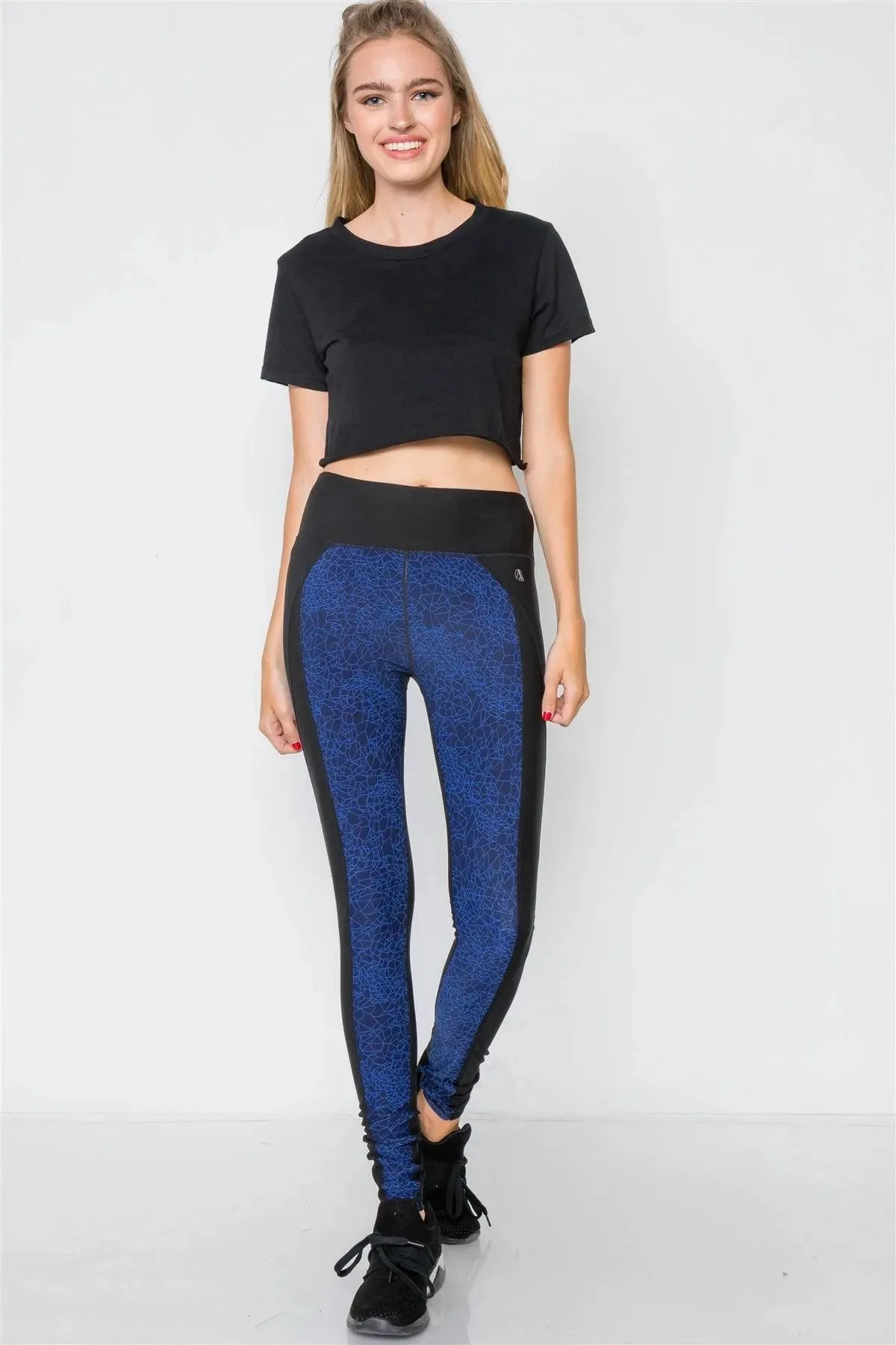 Dazzling Blue Workout Activewear Athletic Leggings