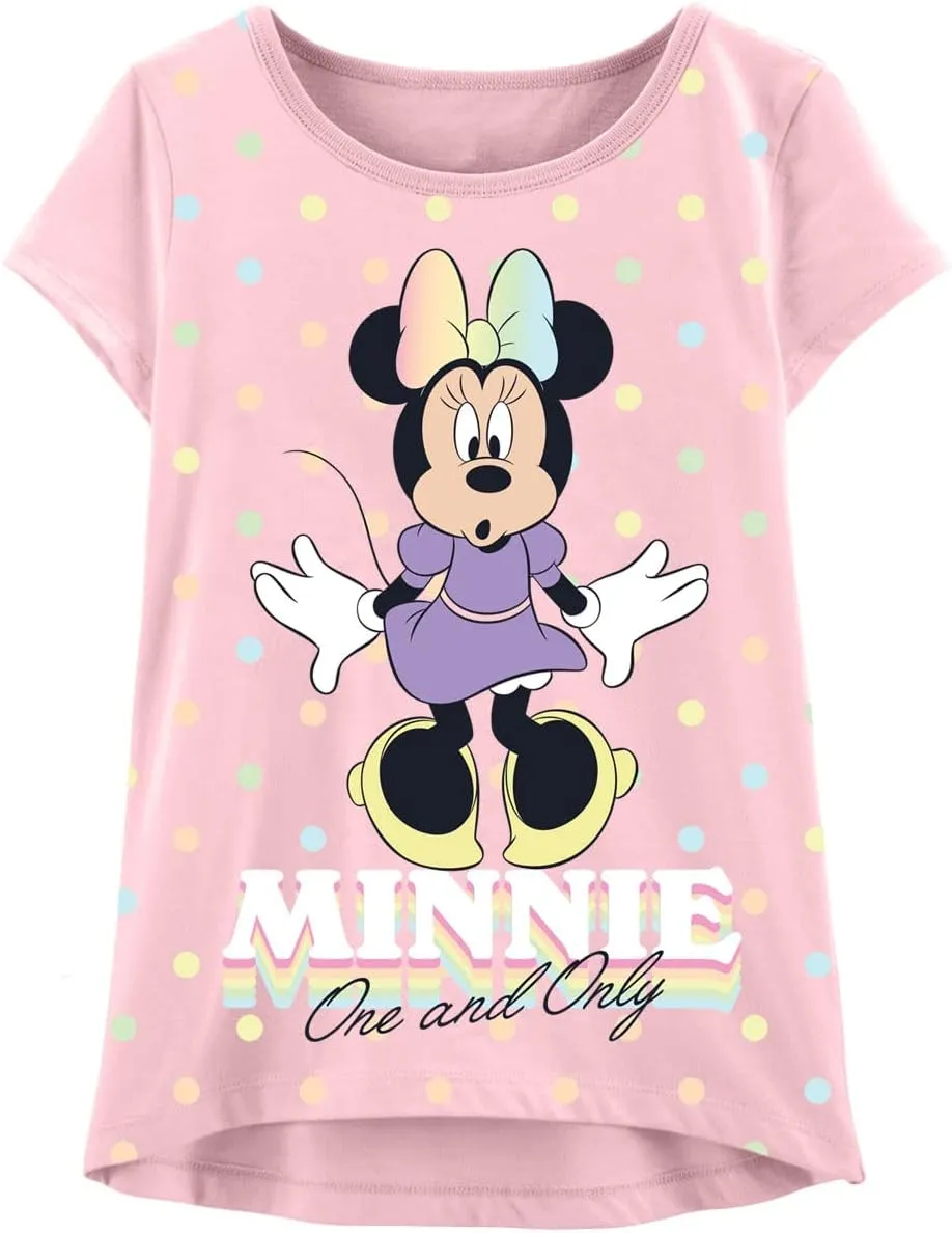 Disney Minnie Mouse T-Shirt (Sets) Daisy Duck Graphic Outfit Tee Infant Little Baby Toddlers Birthday to Girls Clothes