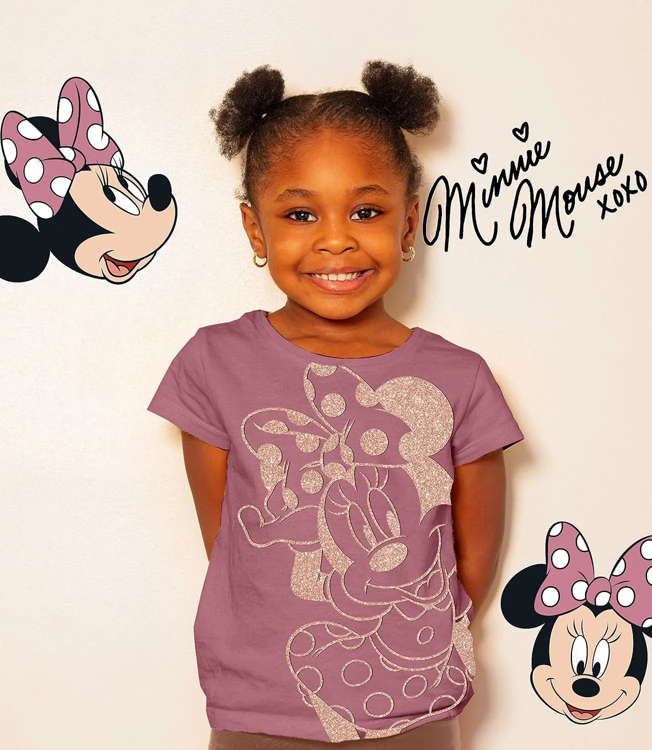 Disney Minnie Mouse T-Shirt (Sets) Daisy Duck Graphic Outfit Tee Infant Little Baby Toddlers Birthday to Girls Clothes