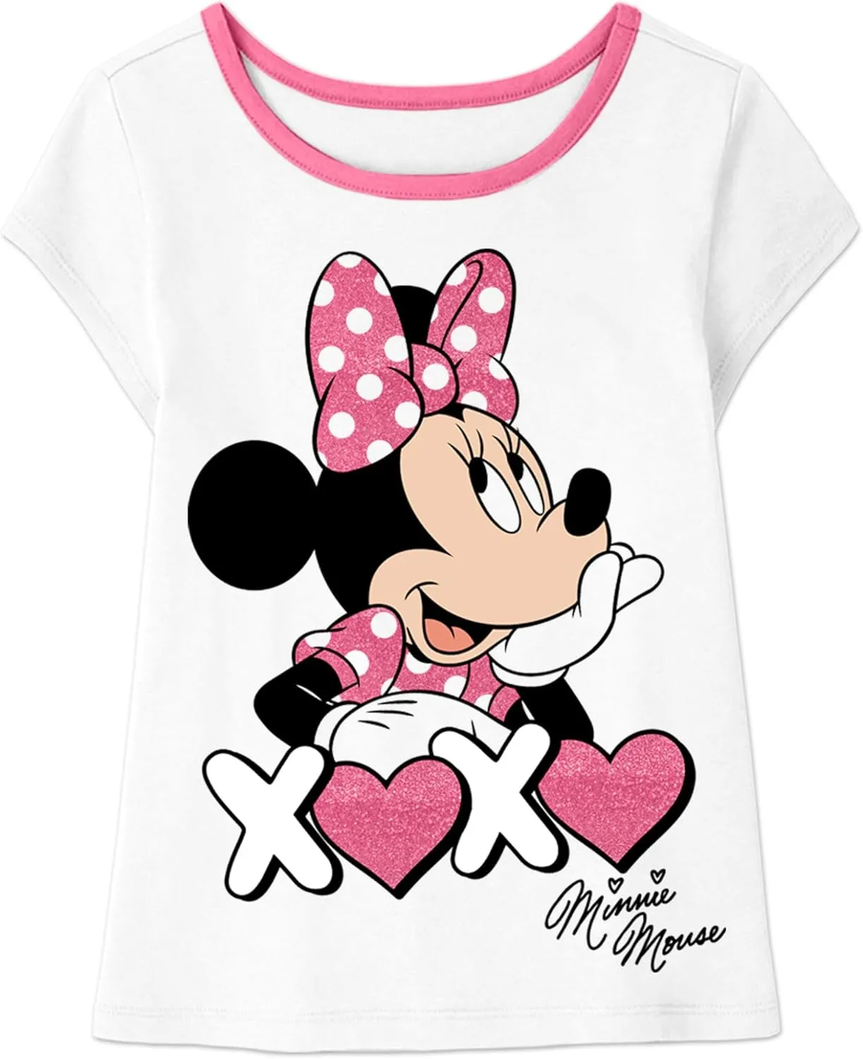 Disney Minnie Mouse T-Shirt (Sets) Daisy Duck Graphic Outfit Tee Infant Little Baby Toddlers Birthday to Girls Clothes