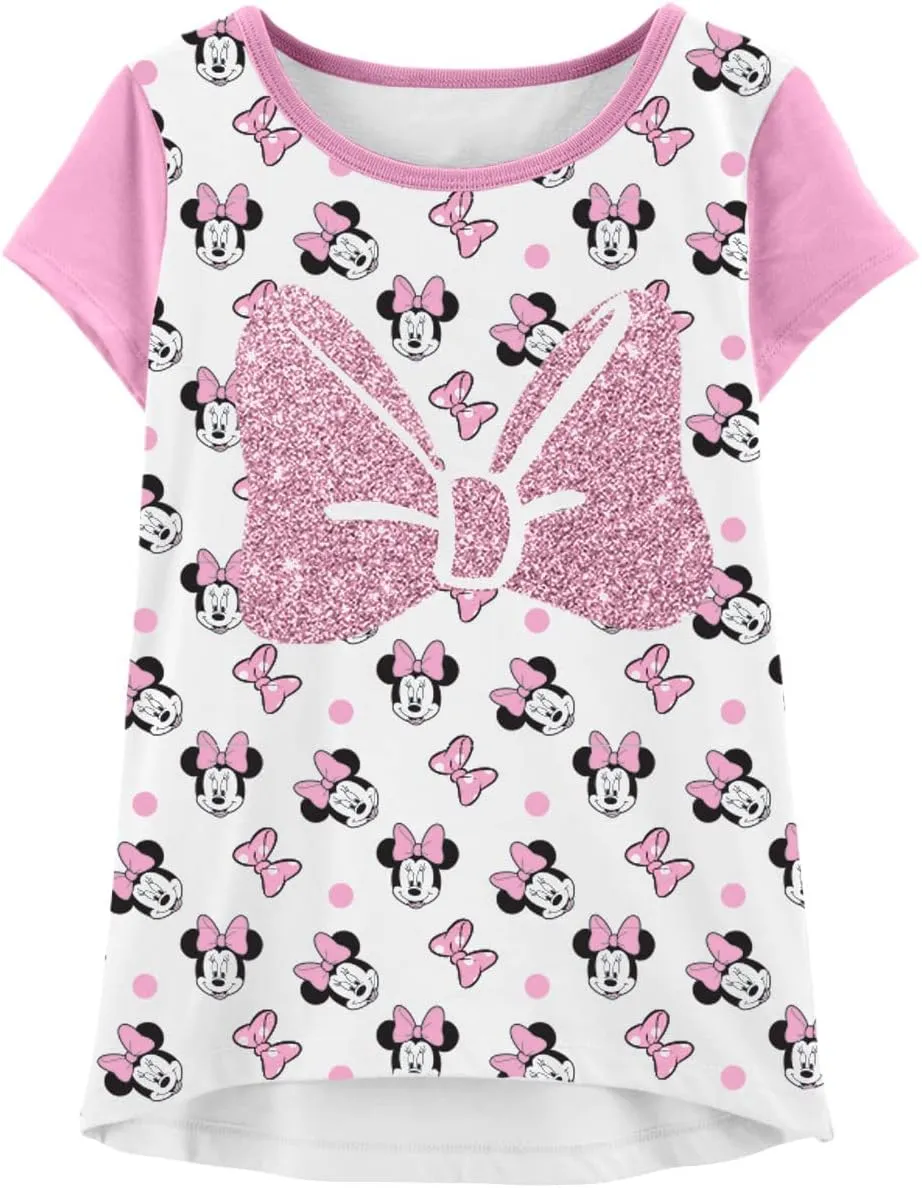Disney Minnie Mouse T-Shirt (Sets) Daisy Duck Graphic Outfit Tee Infant Little Baby Toddlers Birthday to Girls Clothes