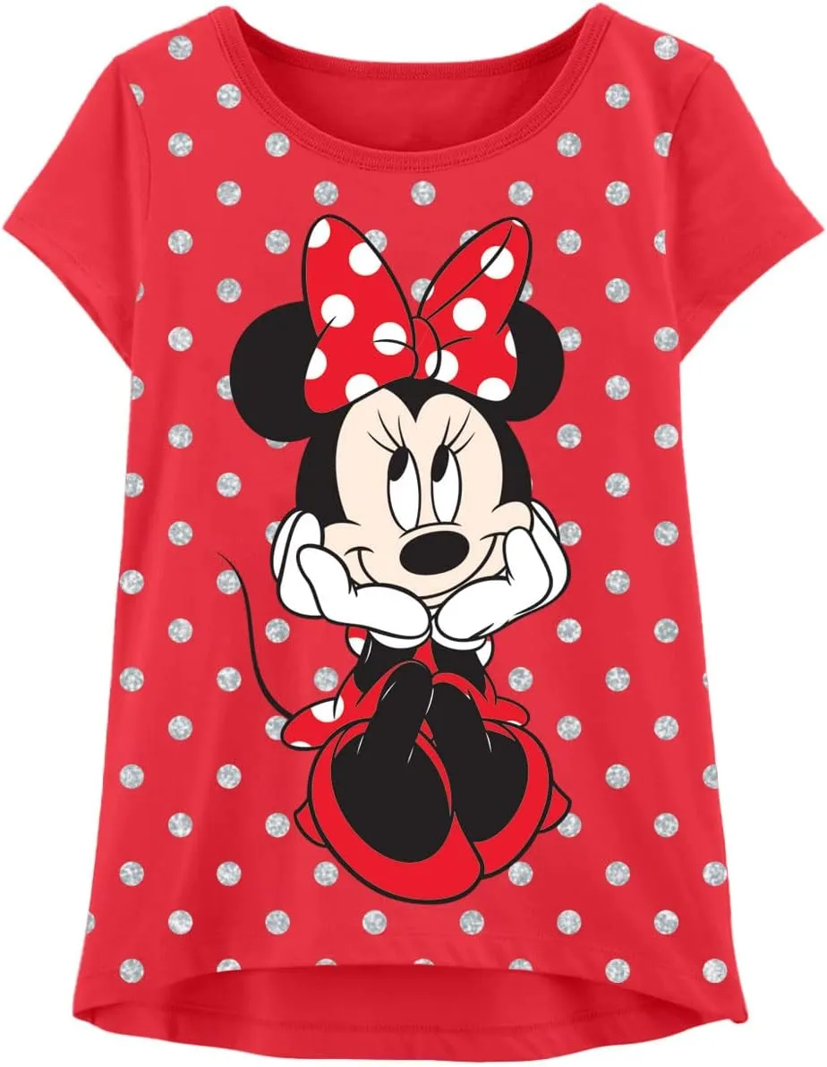 Disney Minnie Mouse T-Shirt (Sets) Daisy Duck Graphic Outfit Tee Infant Little Baby Toddlers Birthday to Girls Clothes