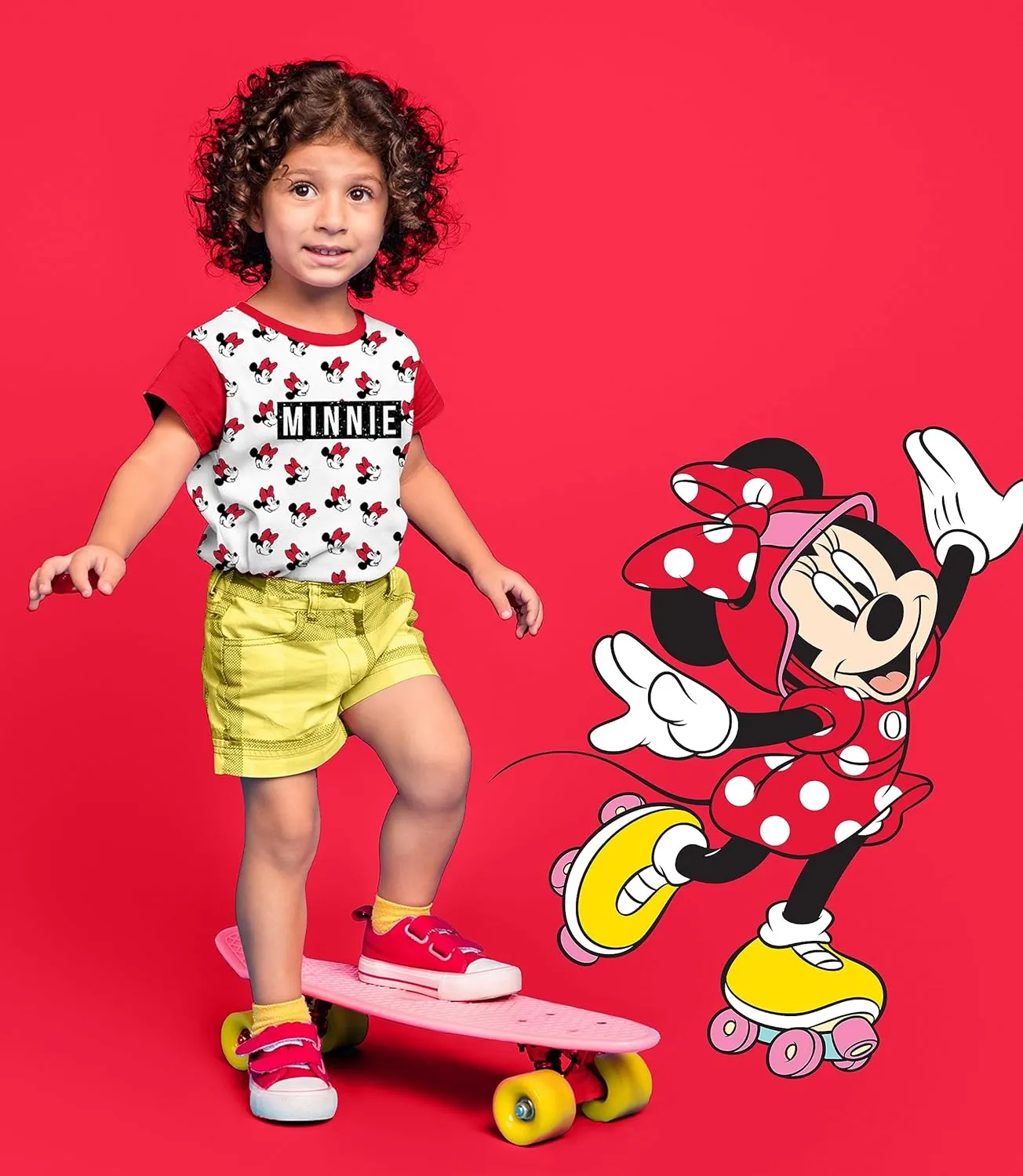 Disney Minnie Mouse T-Shirt (Sets) Daisy Duck Graphic Outfit Tee Infant Little Baby Toddlers Birthday to Girls Clothes