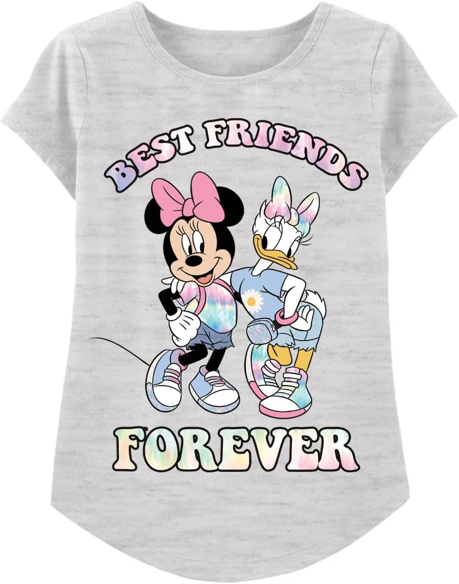 Disney Minnie Mouse T-Shirt (Sets) Daisy Duck Graphic Outfit Tee Infant Little Baby Toddlers Birthday to Girls Clothes
