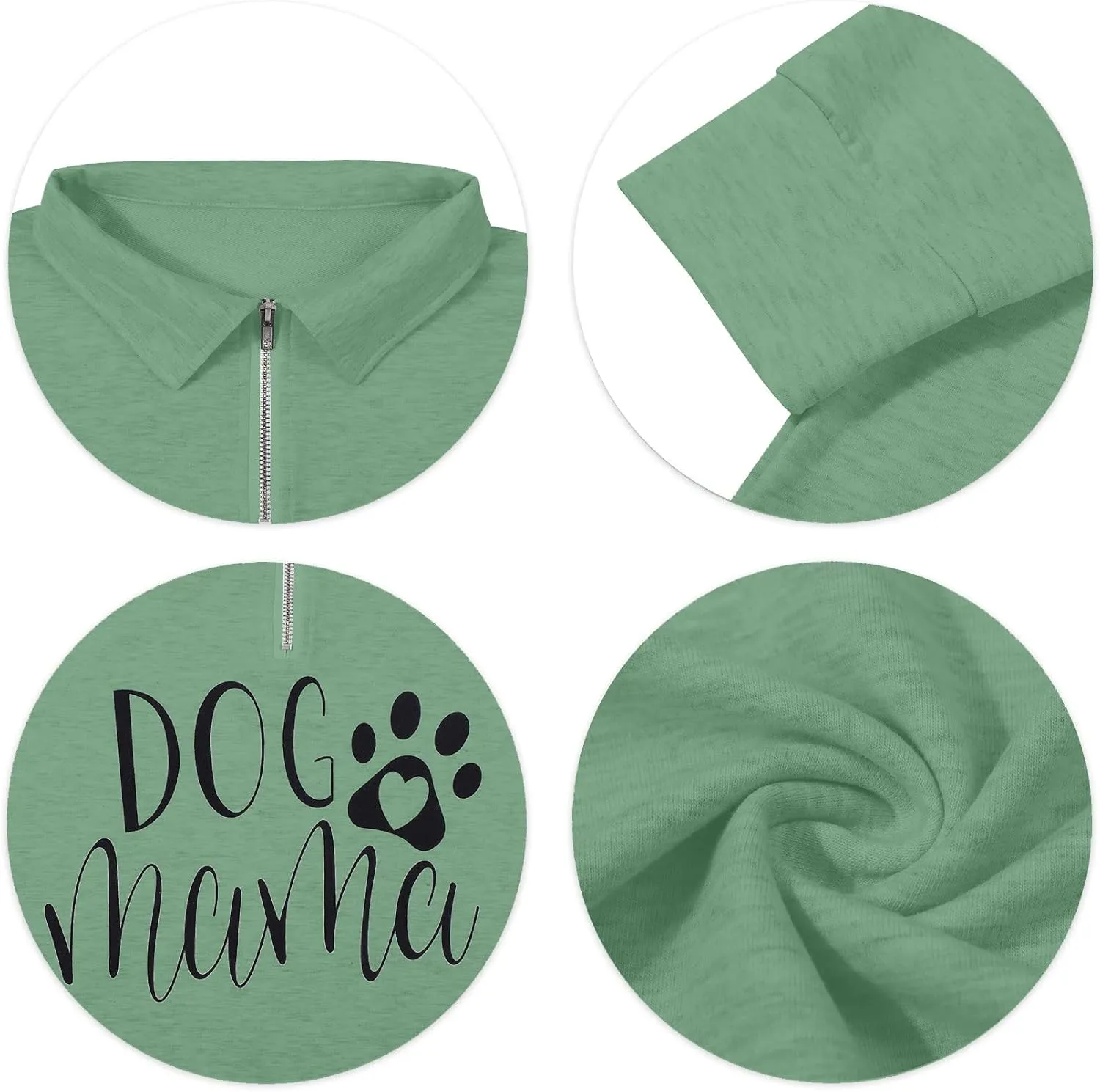 Dog Mom Sweatshirts Women Mama Sweatshirts Dog Paw Sweatshirt Long Sleeve Shirt Funny Mom Letter Print Pullover Blouse