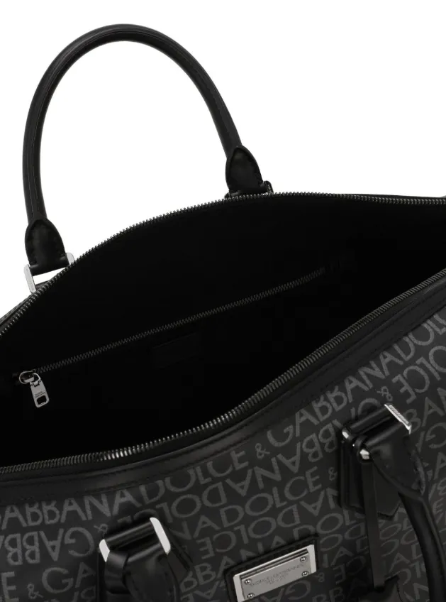Dolce & Gabbana coated jacquard holdall