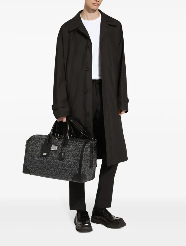 Dolce & Gabbana coated jacquard holdall