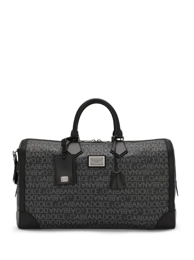 Dolce & Gabbana coated jacquard holdall