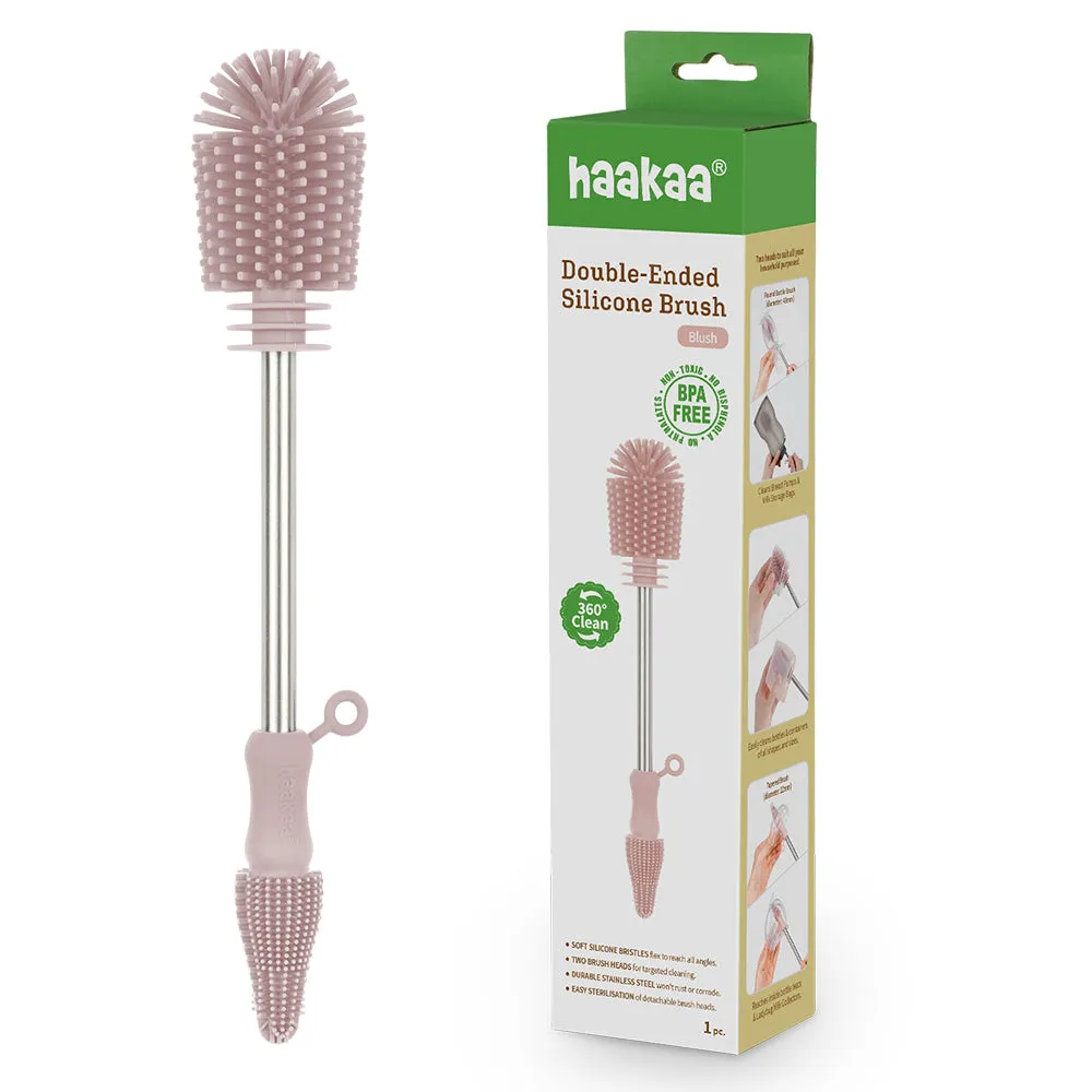 Double-Ended Silicone Cleaning & Bottle Brush