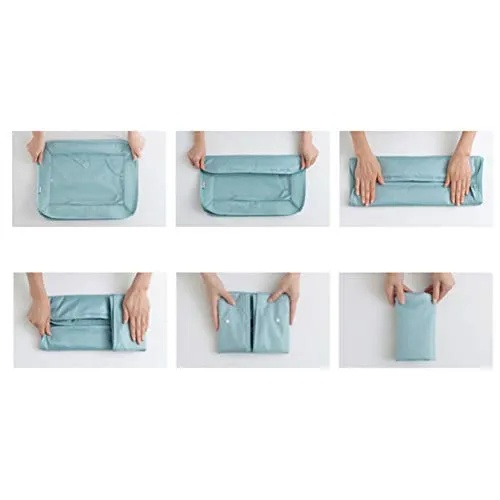 EFAILY Lightweight Luggage Packing Organizers 6 pcs Luggage Packing Organizers Packing Cubes Set for Travel (Gray)
