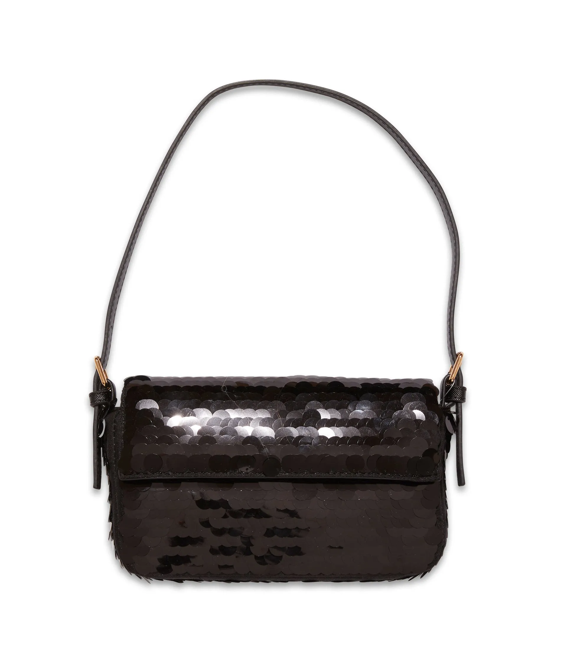 Evelina Disc Sequin Crossbody Bag