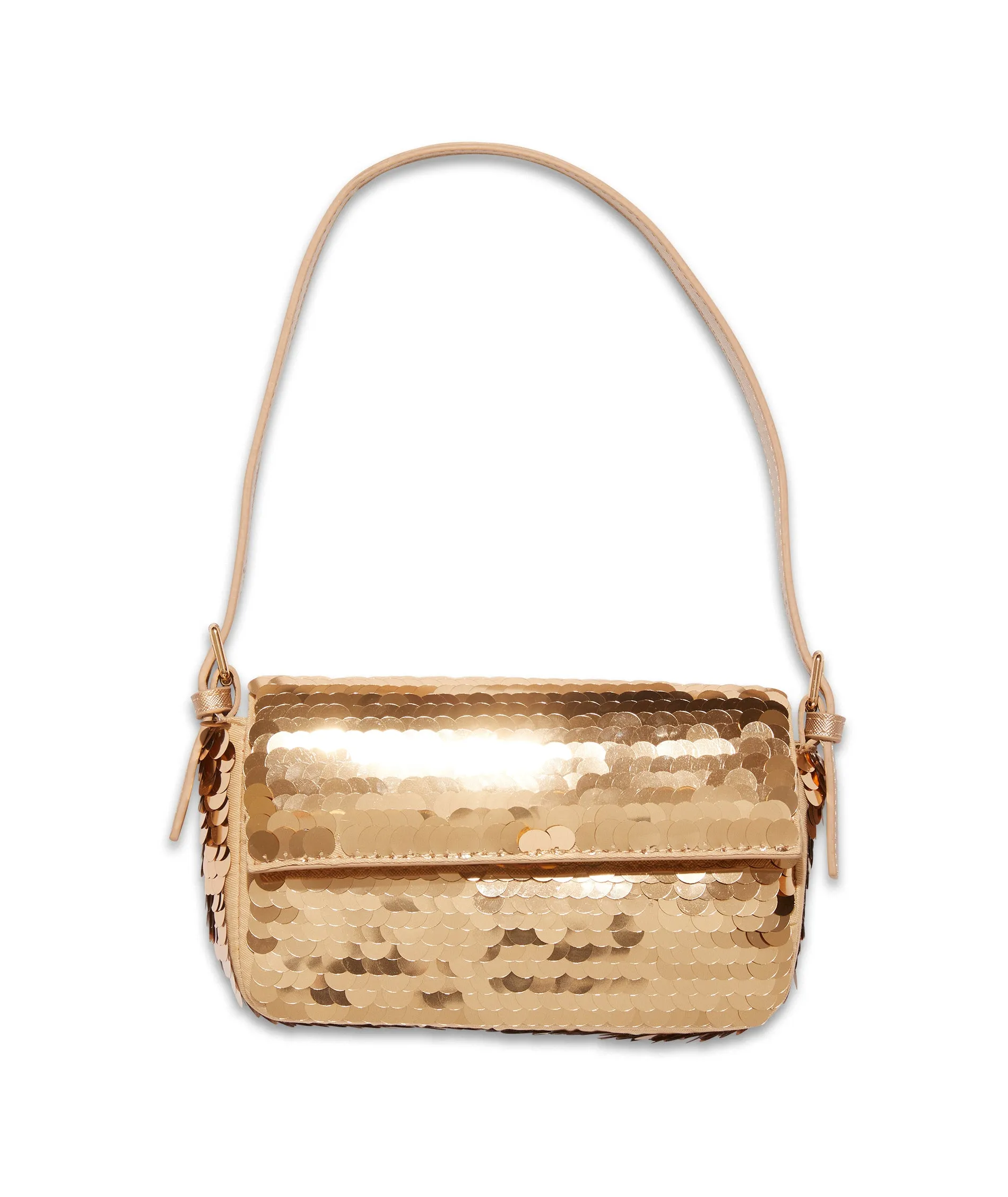 Evelina Disc Sequin Crossbody Bag