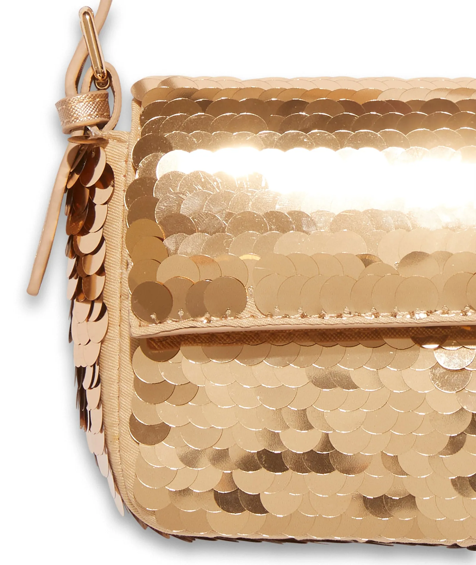 Evelina Disc Sequin Crossbody Bag