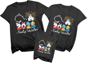 Family Vacation Shirts 2025 Family Matching Outfits Magical Tshirts for Family Cruise Trip Clothes Summer Travel Tops