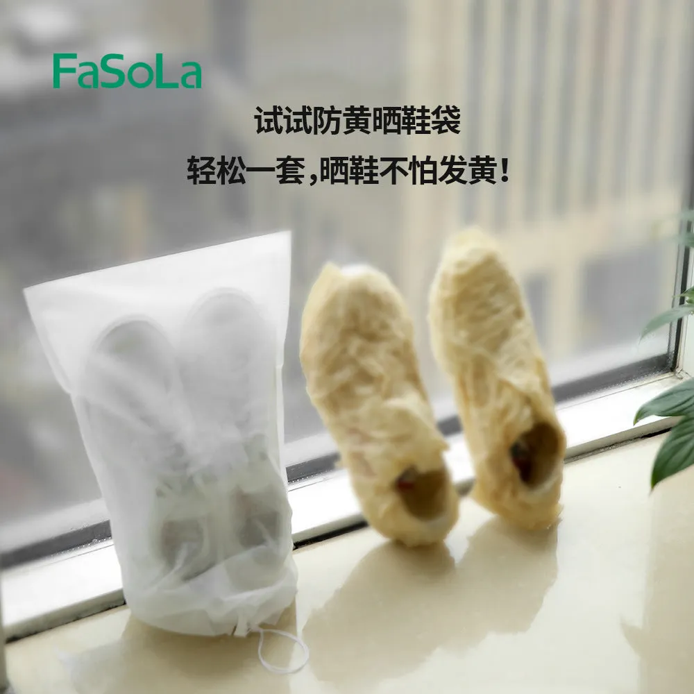 FaSoLa Non-Woven Anti-Yellowing Shoe Bags - Small, White, 24*38cm, Pack of 10