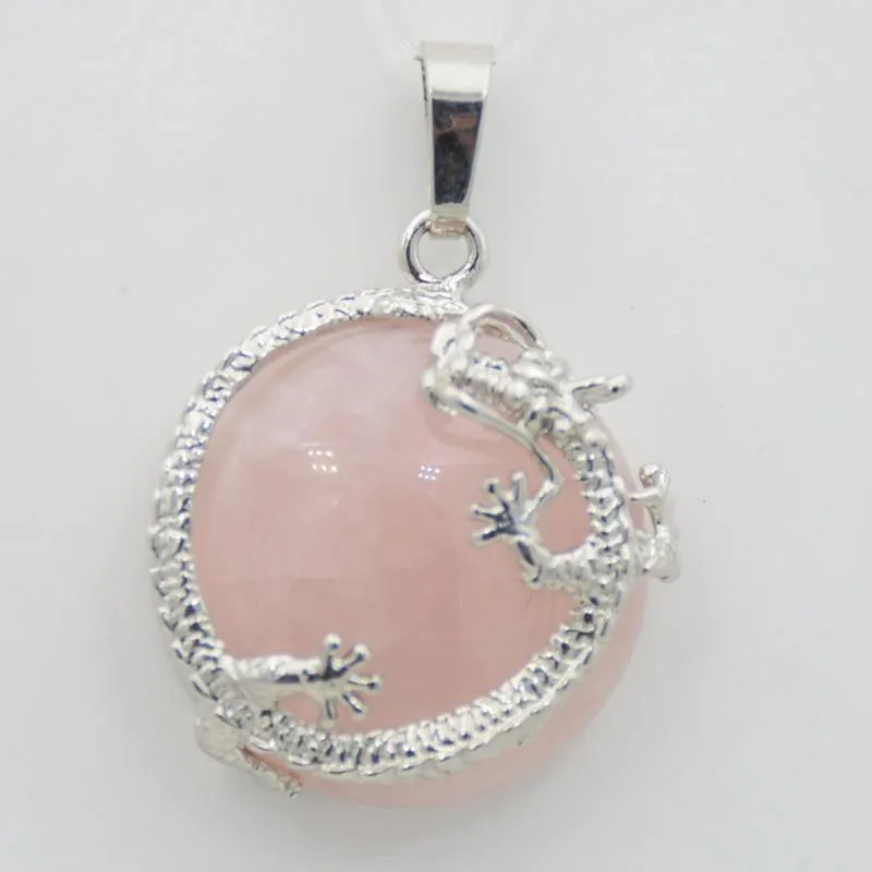 Fortune Dragon Natural Stone Pendant