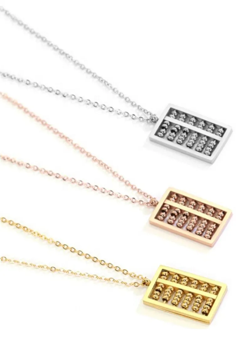Fortune Mini Abacus Chain Necklace