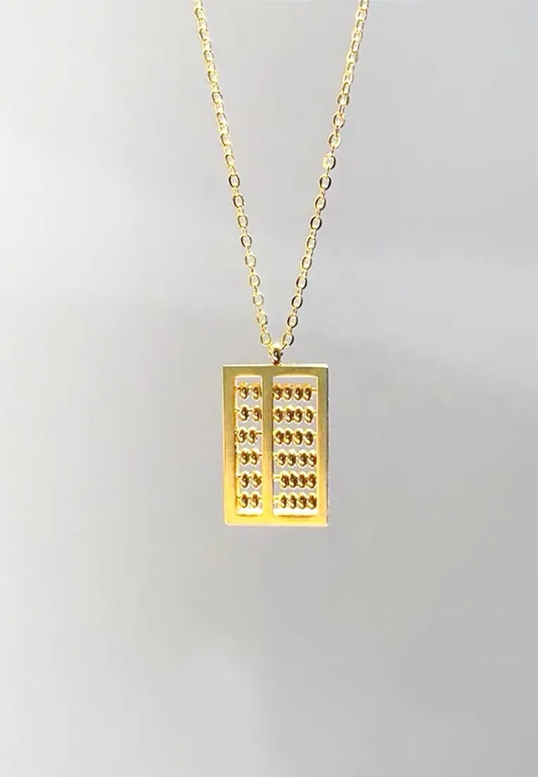Fortune Mini Abacus Chain Necklace