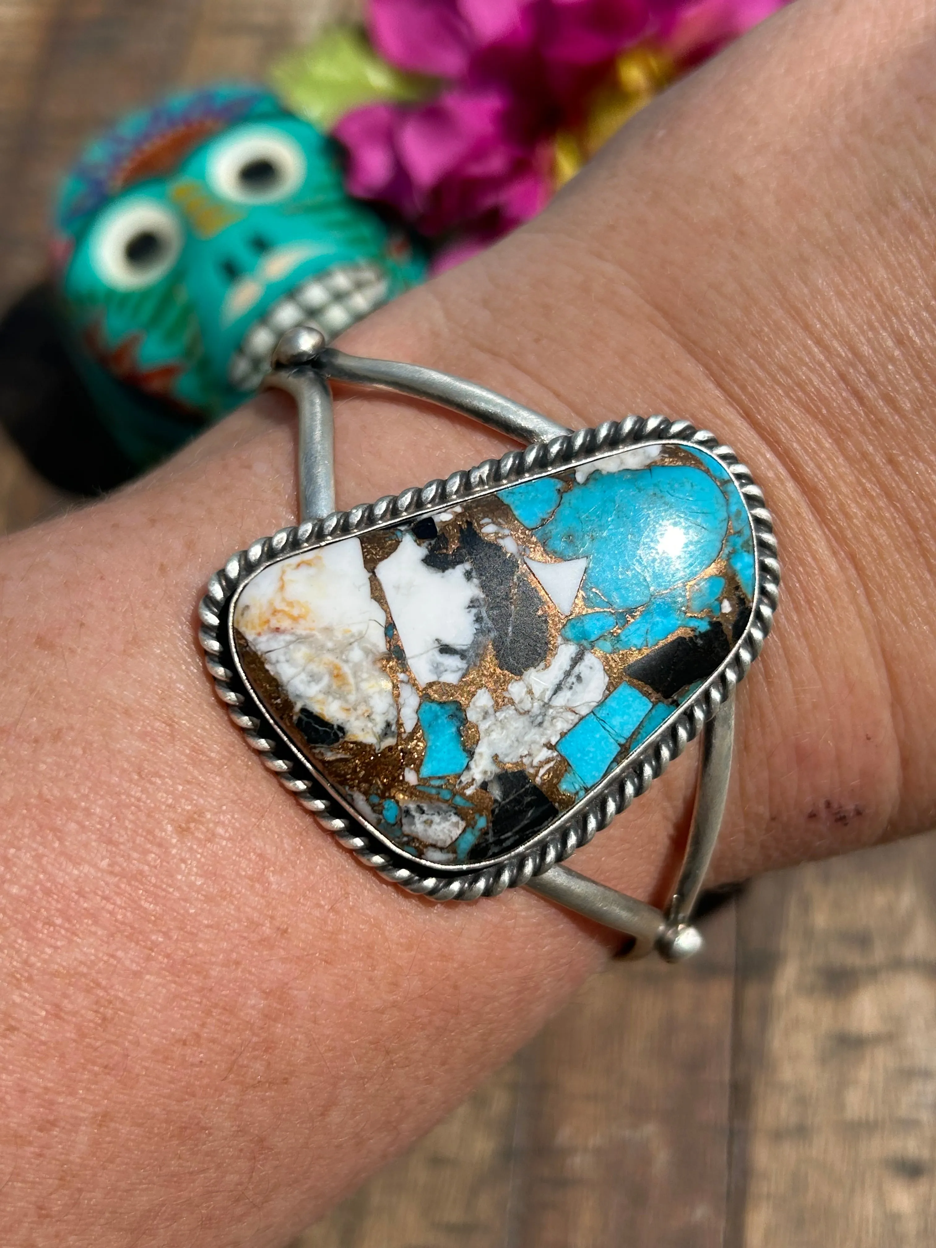 Freeform Spiny Kingman Cuff #1