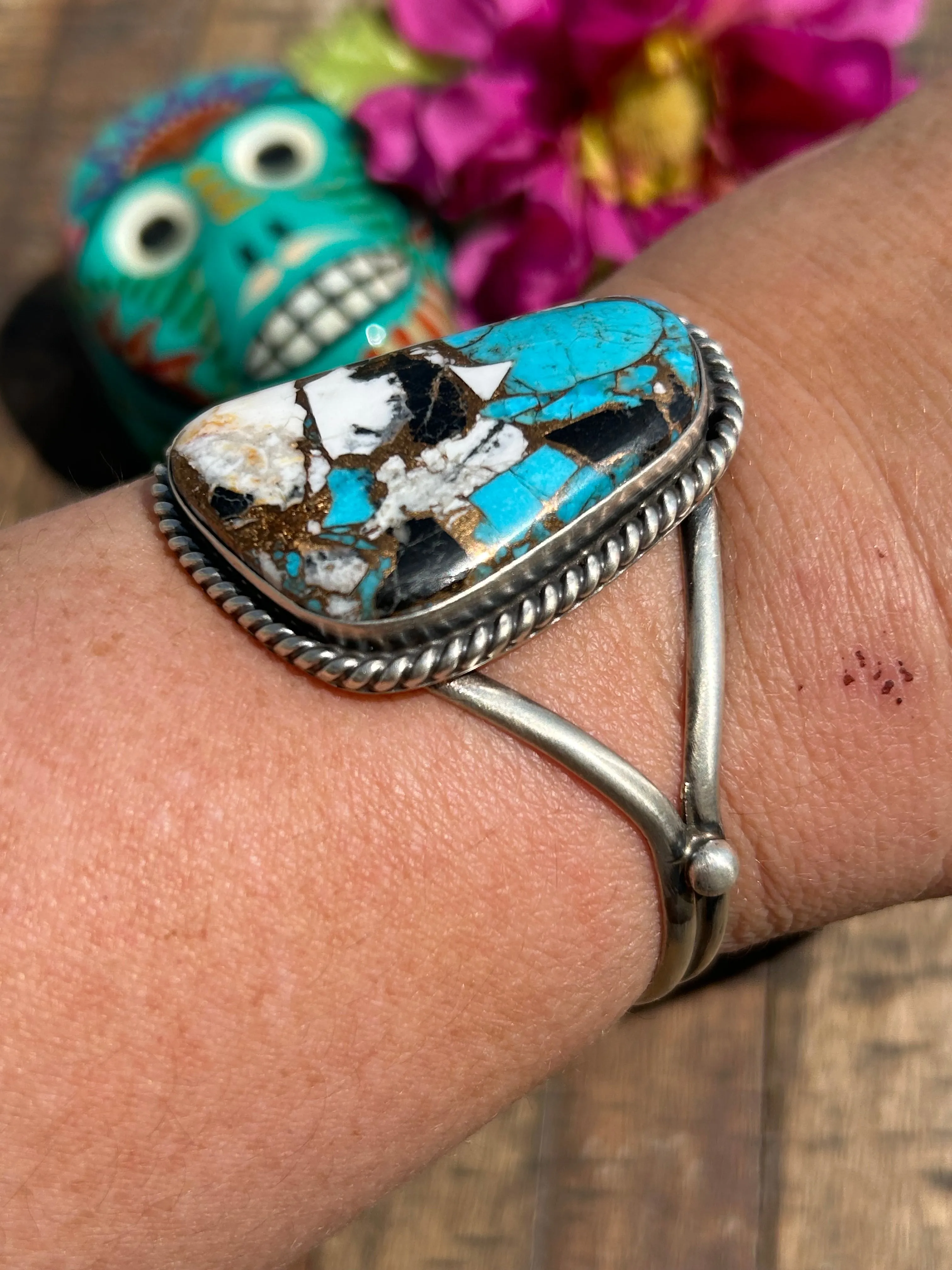 Freeform Spiny Kingman Cuff #1