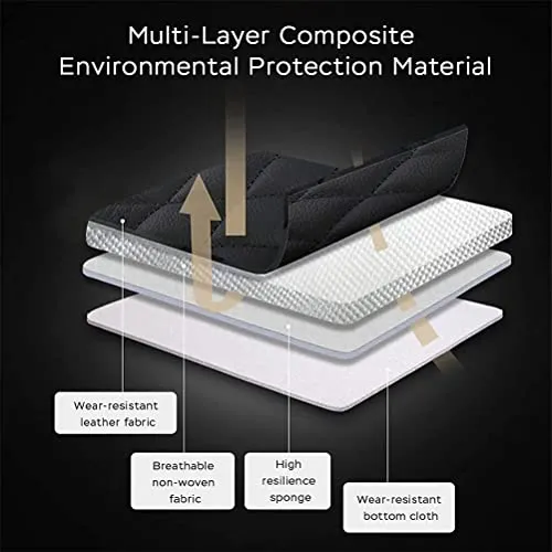 Front Seat Covers for Chevy Chevrolet Bolt EV EUV Car Seat Cover Luxury PU Leather Comfortable Stylish Black