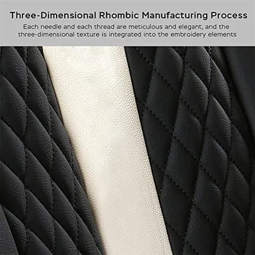 Front Seat Covers for Chevy Chevrolet Bolt EV EUV Car Seat Cover Luxury PU Leather Comfortable Stylish Black