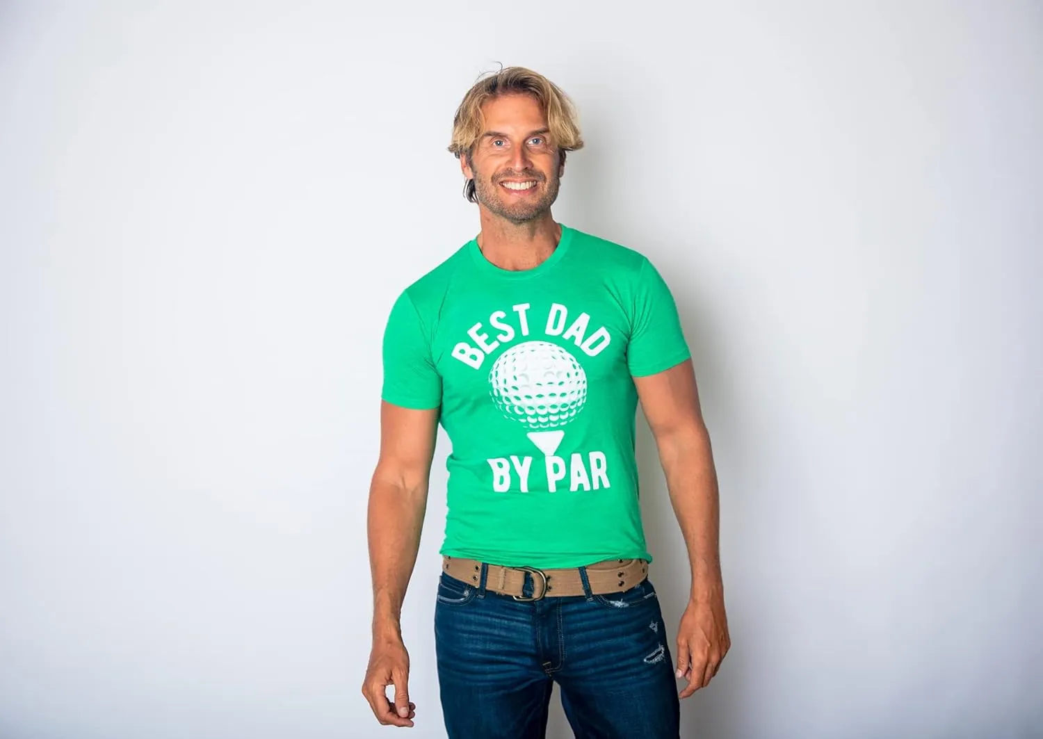 Funny Mens Golfing T Shirts Best Dad by Par and Other Graphic Golf Tees for Dads