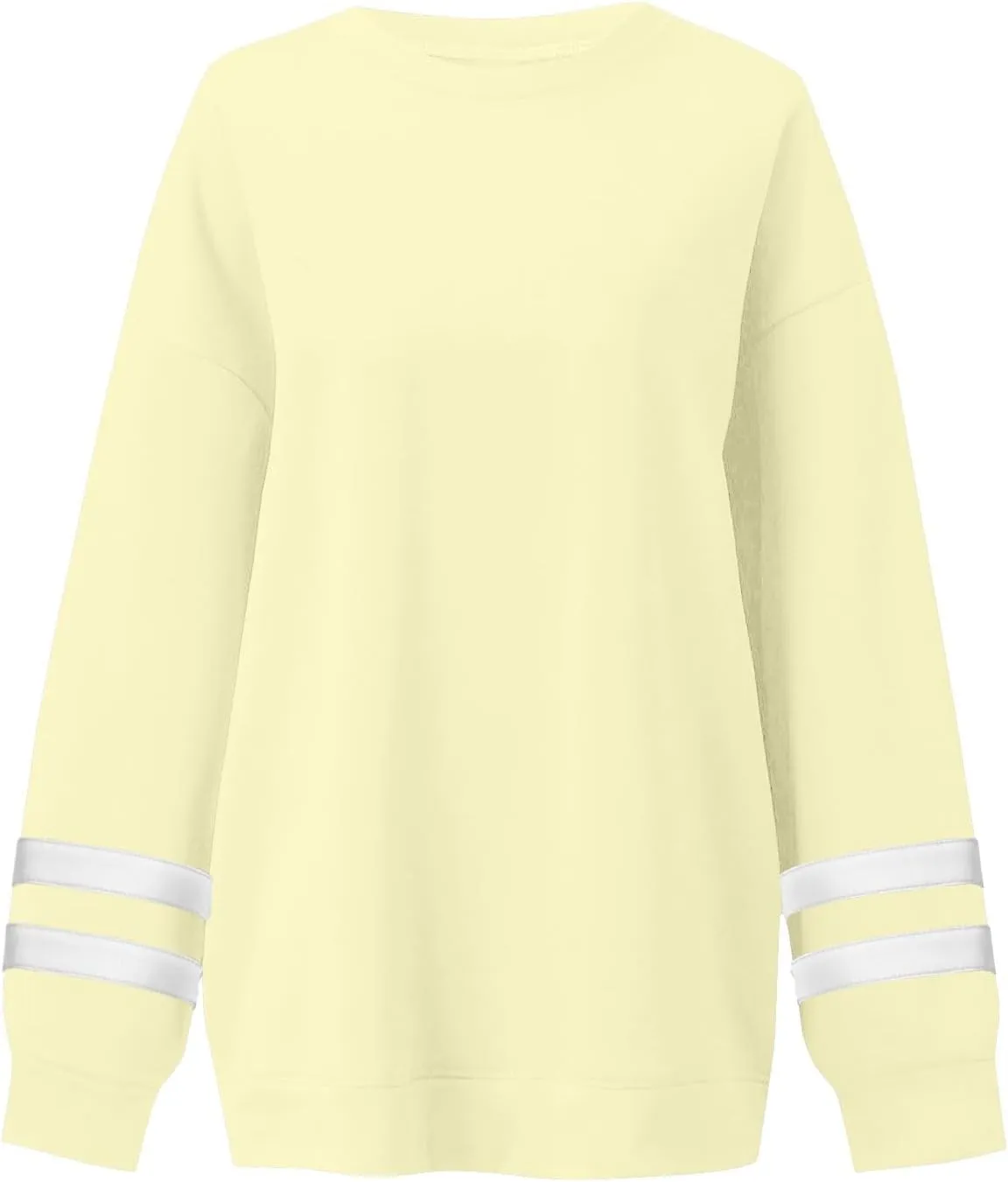 GOFULY Crewneck Sweatshirts Women Plus Size Oversized Fall Winter Pullover Long Sleeve Solid Sweatshirts Casual Shirts