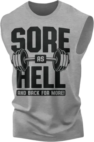 Gymish Lifestyle Graphic Gym Muscle Tank Tops for Men  Funny Sleeveless Workout Lifting Shirts