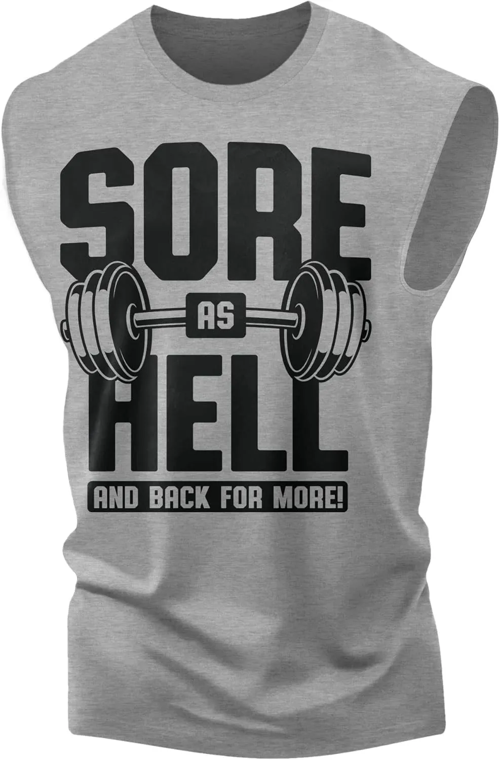 Gymish Lifestyle Graphic Gym Muscle Tank Tops for Men  Funny Sleeveless Workout Lifting Shirts
