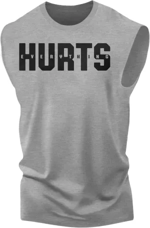 Gymish Lifestyle Graphic Gym Muscle Tank Tops for Men  Funny Sleeveless Workout Lifting Shirts