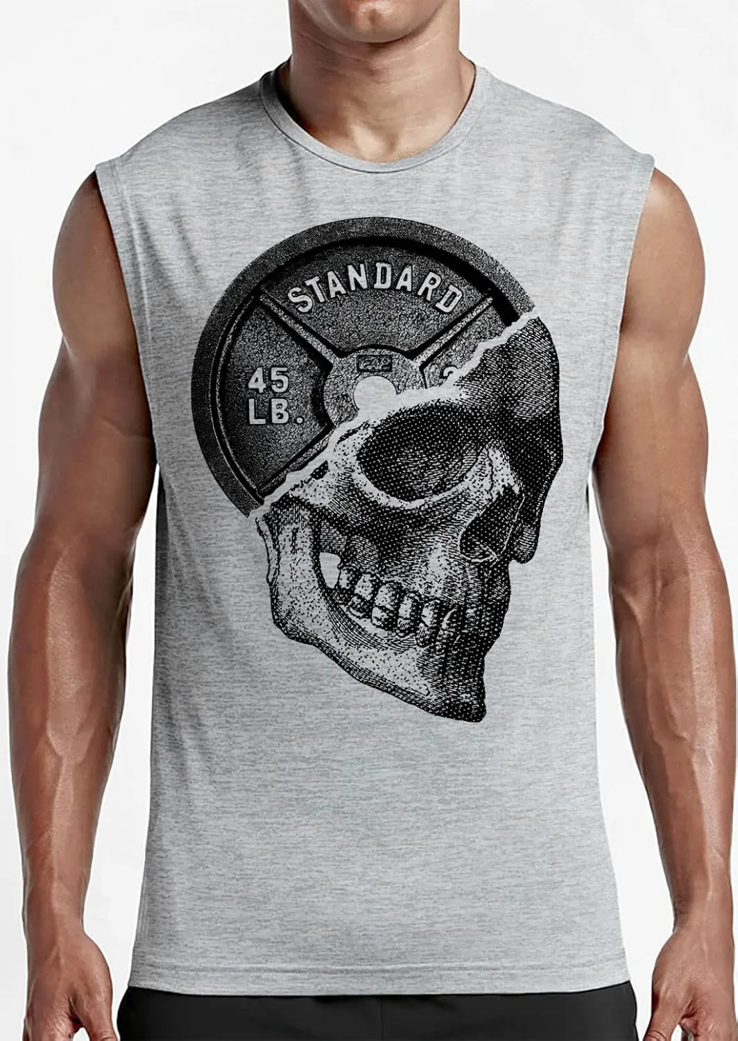 Gymish Lifestyle Graphic Gym Muscle Tank Tops for Men  Funny Sleeveless Workout Lifting Shirts
