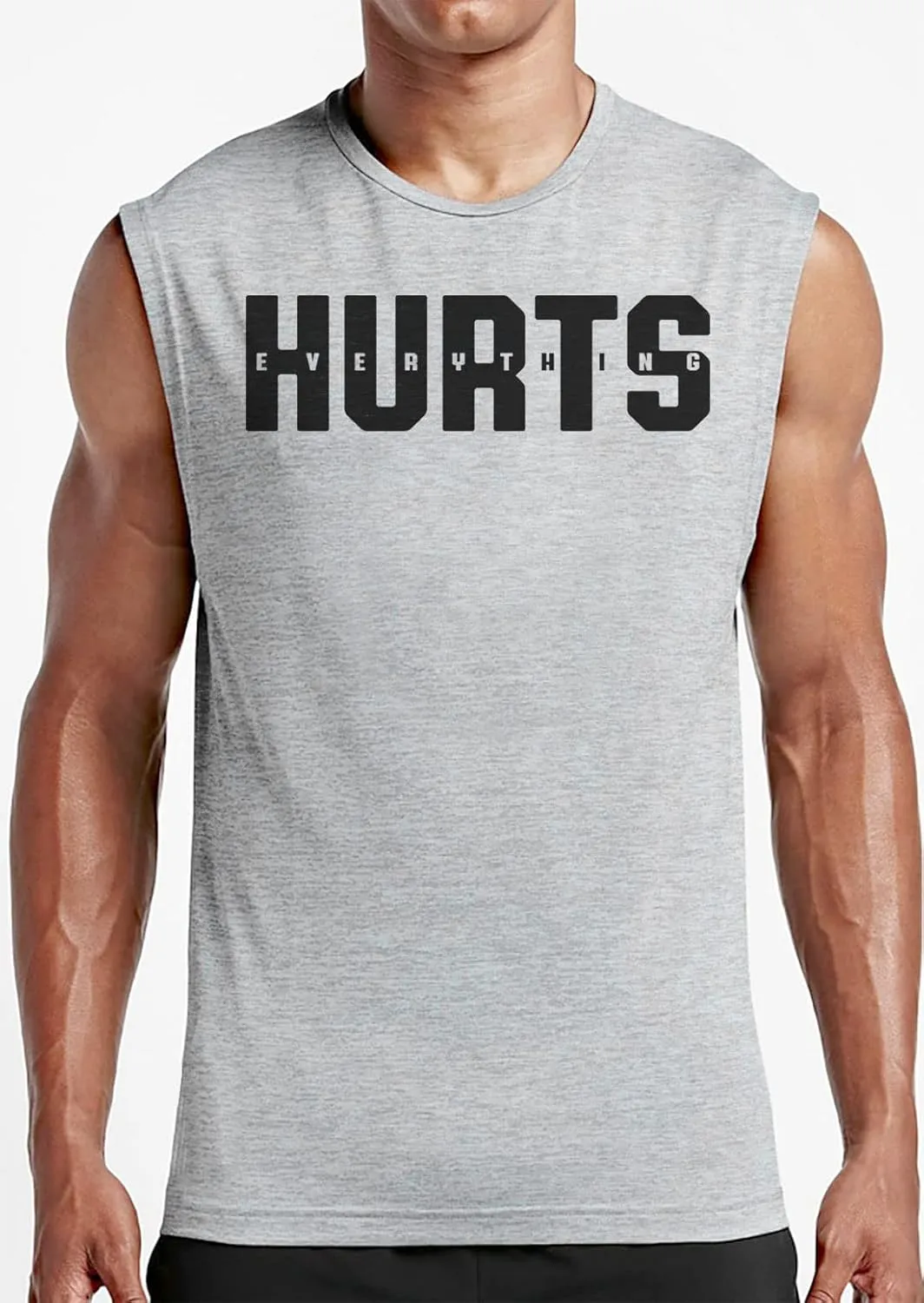 Gymish Lifestyle Graphic Gym Muscle Tank Tops for Men  Funny Sleeveless Workout Lifting Shirts