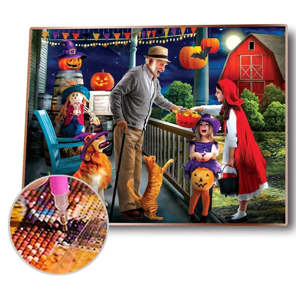 Halloween Bead - Full Round Diamond - 30x40CM